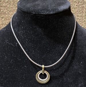 Lia Sophia Gold and Silver Circle Necklace